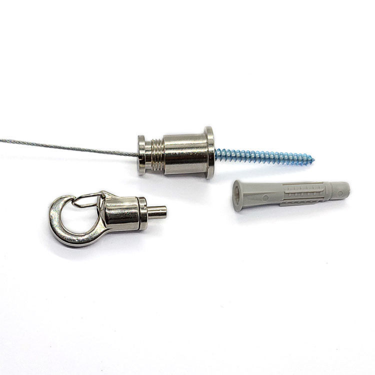 ป้ายแขวนลดตะขอเพดานชุด 2 ชุดสายเคเบิลด้วยสแตนเลส สายสายสายคลับ