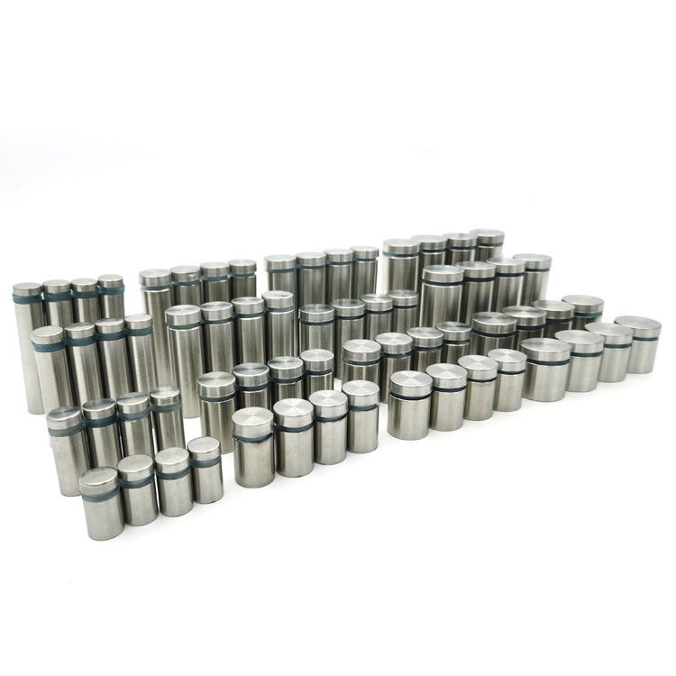 ตัวยึดป้ายอะคริลิคพร้อมหัวแบนและตัวเชื่อมต่อสำหรับการติดตั้งฮาร์ดแวร์แสดงผล