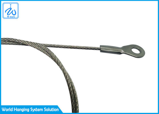 Steel Wire Rope Assembly With Sling Soft Eye & Eye For Door Stop With Handle
