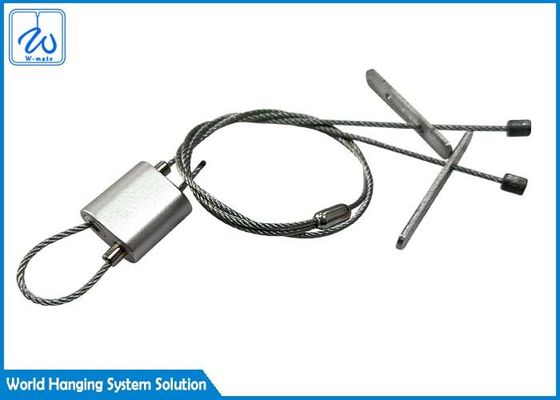 Adjustable Double Loop Aircraft Cable Gripper For Signage Systems