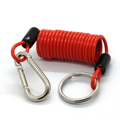 ที่ดีที่สุด PVC การเคลือบความปลอดภัย Spring Coil เครื่องมือลาก Lanyard